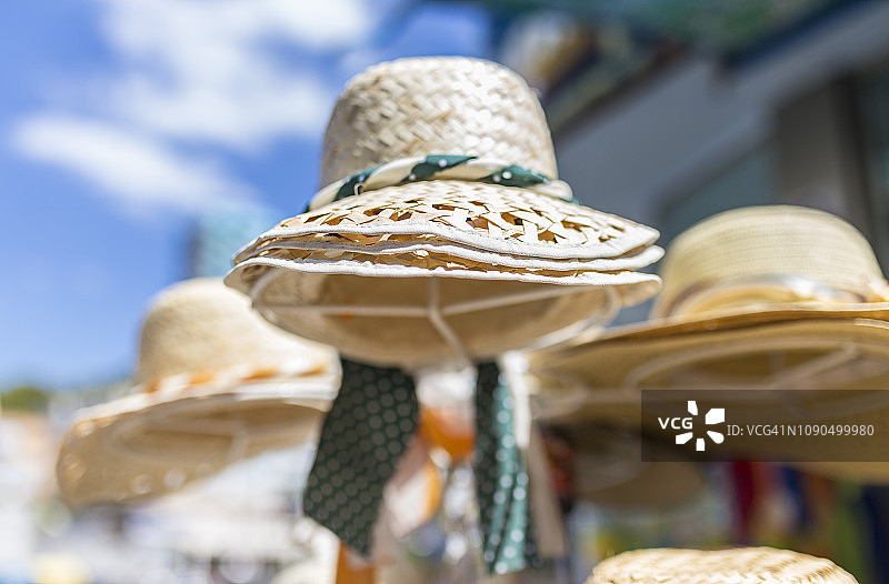 马耳他瓦莱塔的帽子摊位图片素材