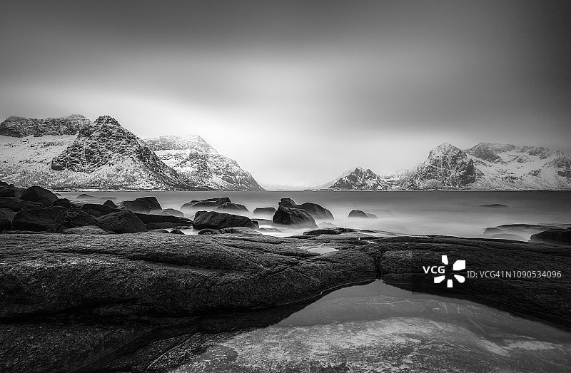 冰冷的罗弗敦风景图片素材