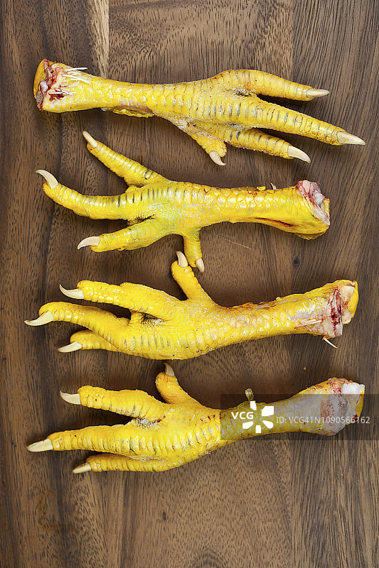 有机生鸡爪图片素材