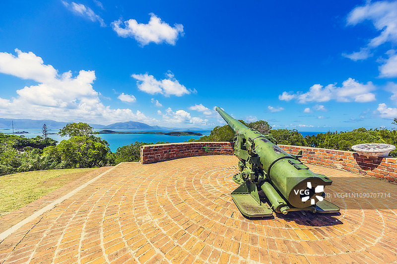 新喀里多尼亚努美阿旧炮台观景点图片素材