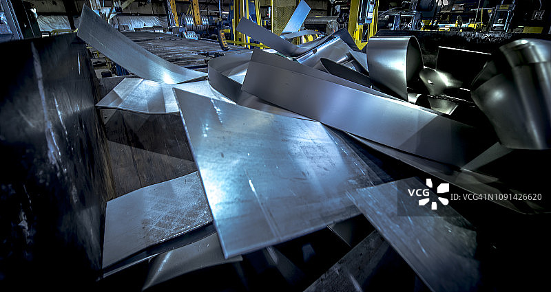 工业废钢料图片素材