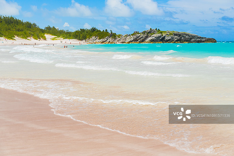 百慕大群岛的马蹄湾图片素材