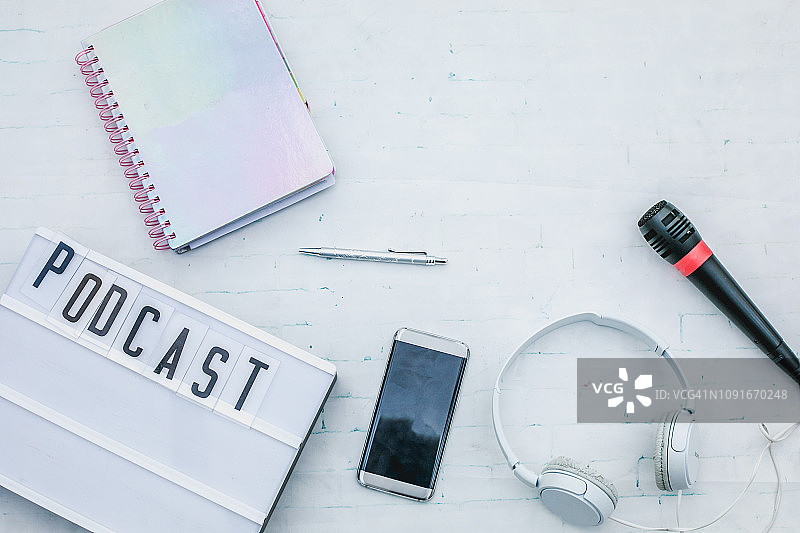 播客概念图片素材