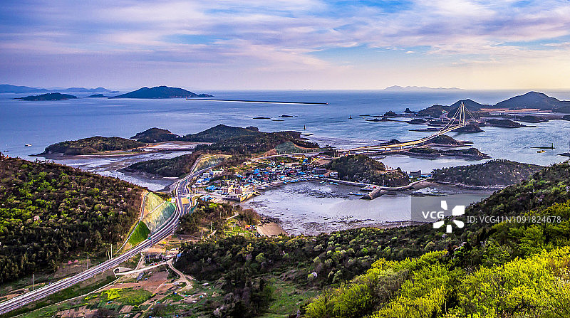 韩国群山古群山群岛之春图片素材