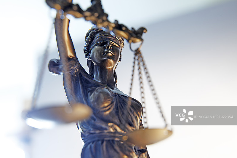 正义女神雕像图片素材