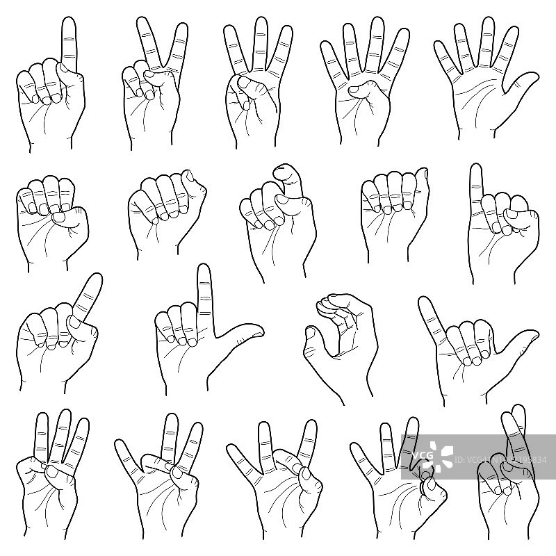 手语图片素材