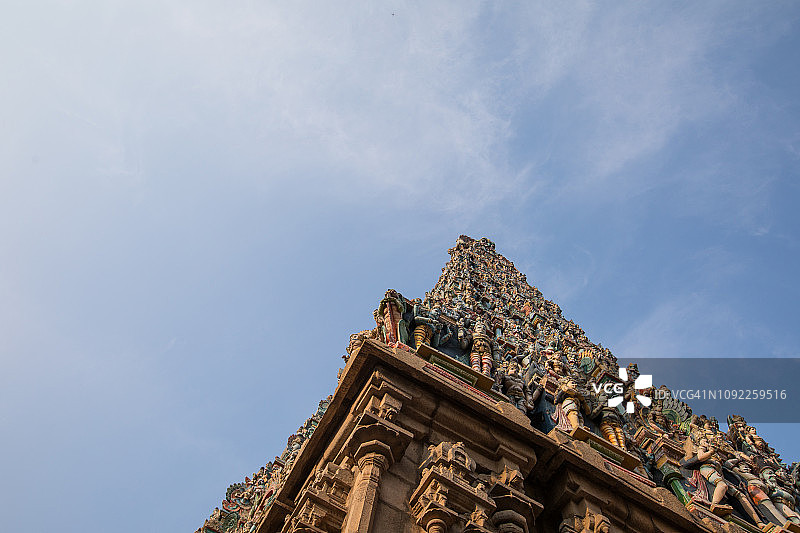 色彩鲜艳的印度寺庙一角图片素材