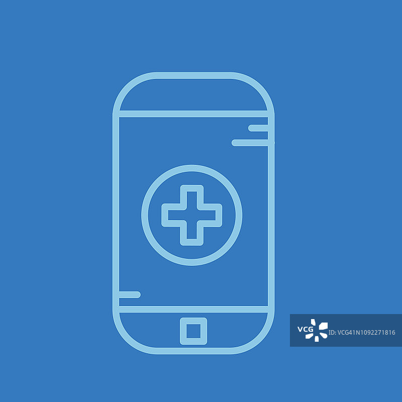 医疗线性图标-电话图片素材