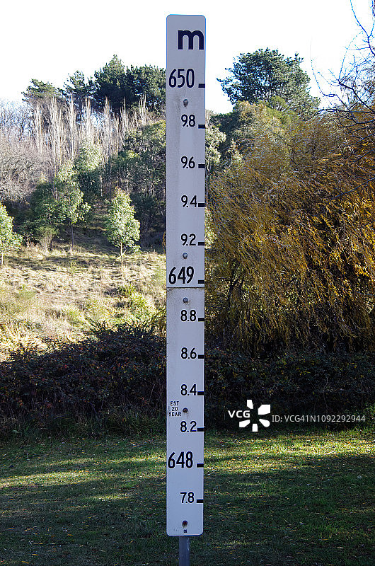 贝里马洪水标记，澳大利亚新南威尔士州贝里马图片素材