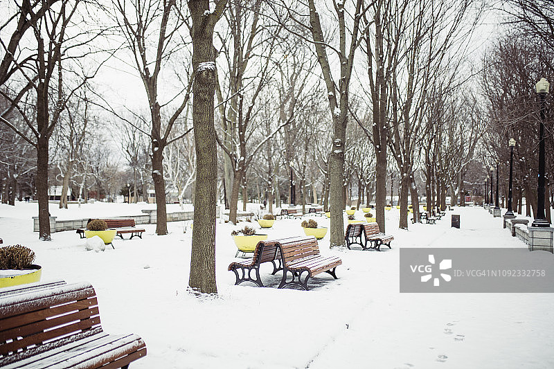 蒙特利尔拉封丹公园图片素材