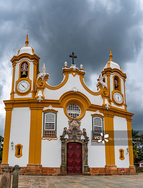 圣安东尼奥教堂正面图图片素材