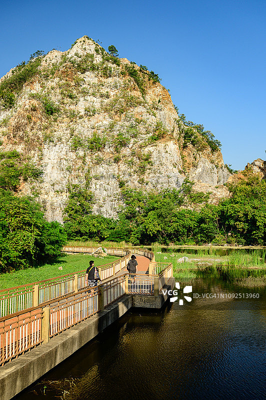 泰国叻丕府考艾石公园风光图片素材