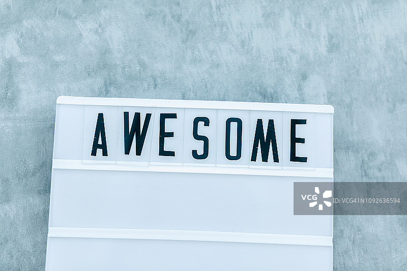 灯箱上的精美信息（俯视）图片素材