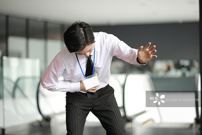 商人患有胃痛图片素材