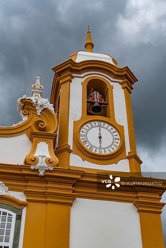 圣安东尼奥母教堂塔楼细节图片素材