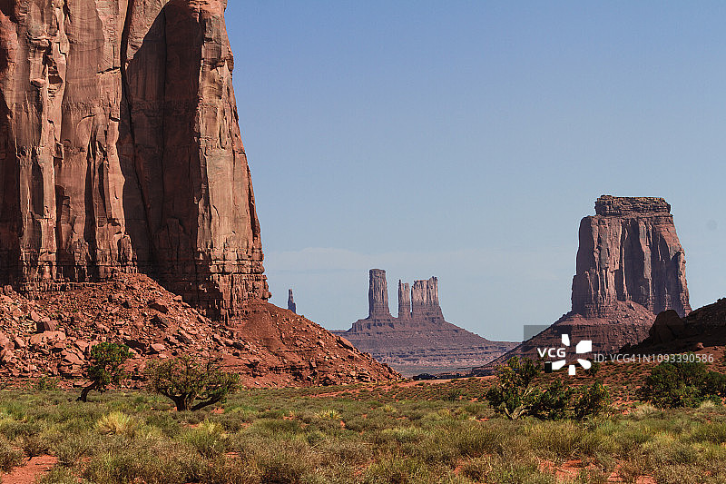 亚利桑那州纳瓦霍族土地上的纪念碑谷国家公园图片素材