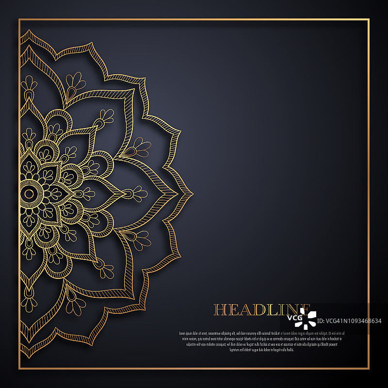 金色黑色卡片模板图片素材