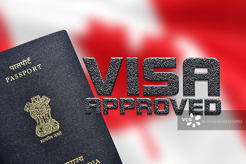 印度护照概念图片素材