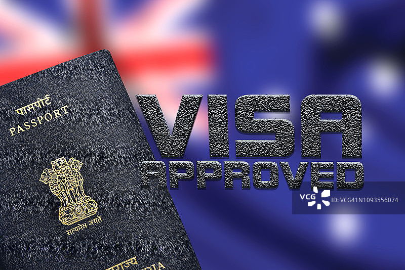 印度护照概念图片素材