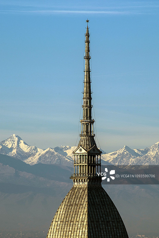 意大利都灵安托内利尖塔细节图片素材