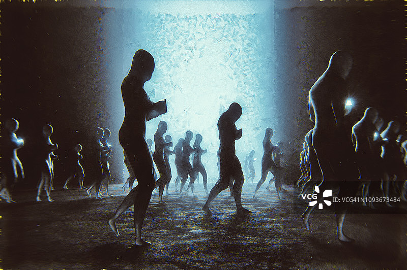 未来感智能手机用户图片素材