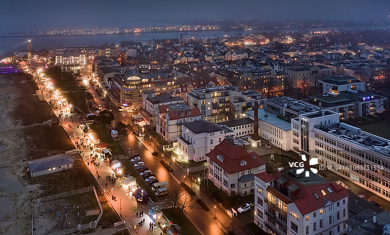 罗斯托克瓦尔内明德HDR航拍图图片素材