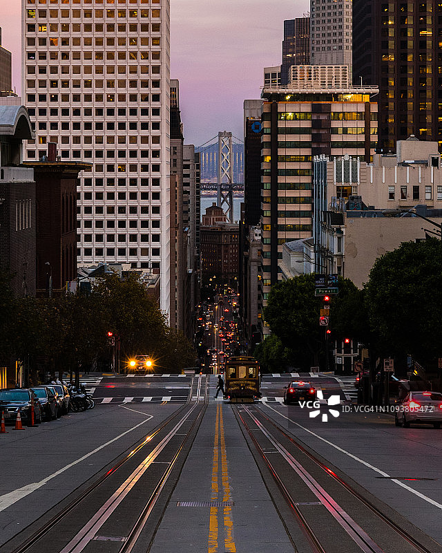 加利福尼亚街线路图片素材