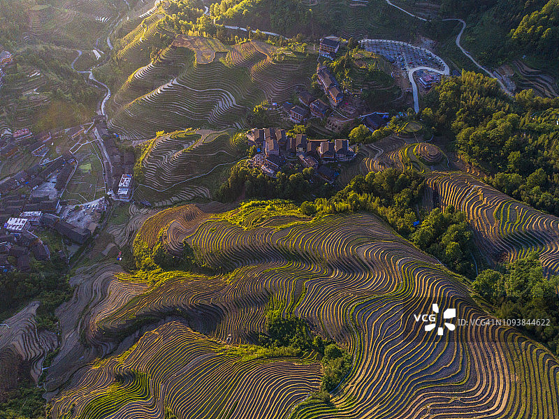 桂林龙胜龙脊梯田图片素材