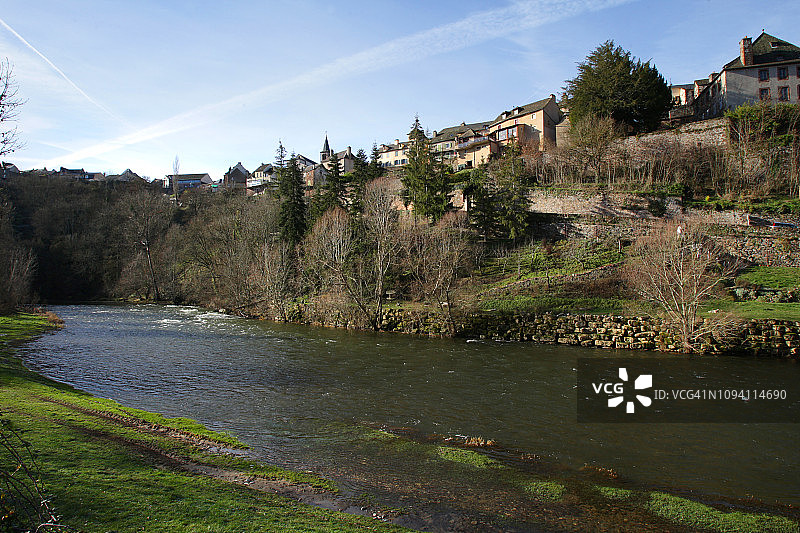 法国圣洛朗-多尔特冬季风光图片素材