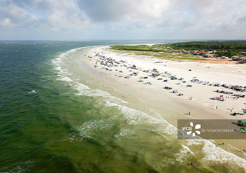 巴西帕拉州海滩鸟瞰图图片素材