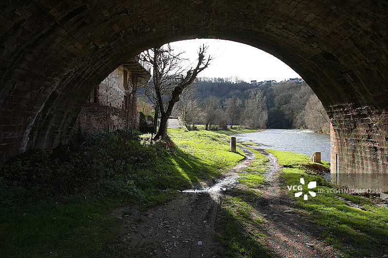 法国圣洛朗-多尔特冬季风光图片素材