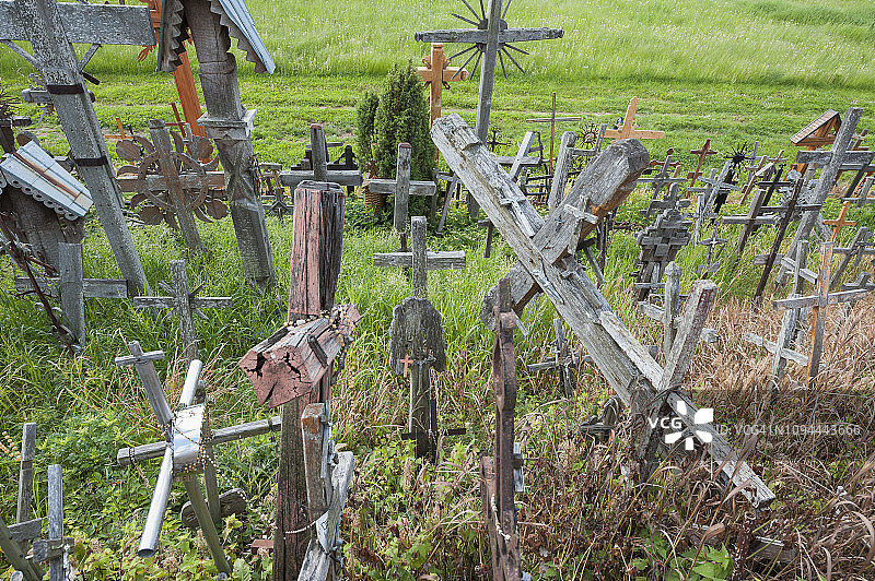 立陶宛希奥利艾附近的十字架山图片素材