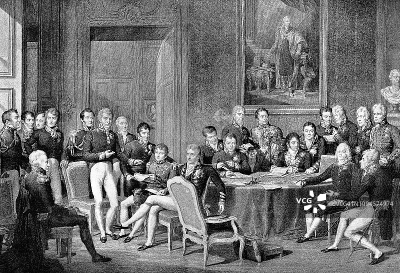 1814年维也纳会议图片素材
