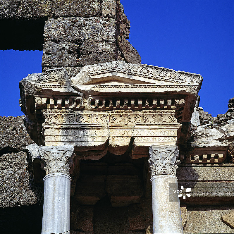 土耳其锡德的古罗马遗址图片素材