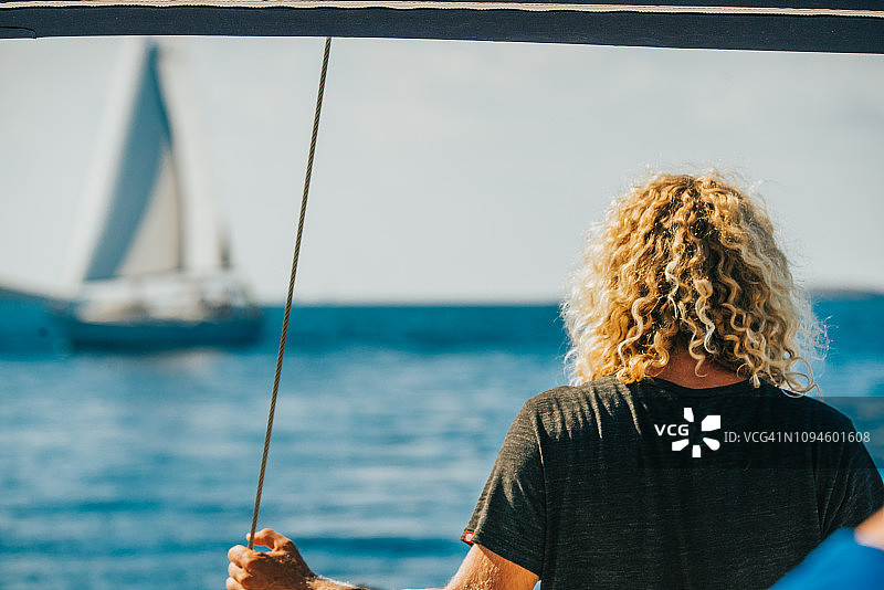 克罗地亚水手的背影图片素材