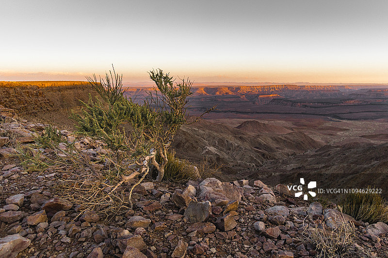 纳米比亚鱼河峡谷黄昏图片素材