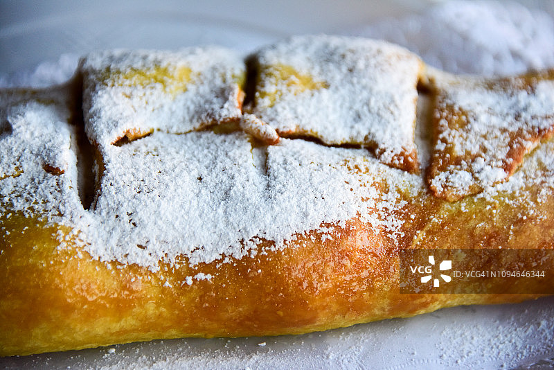 自制苹果馅卷图片素材