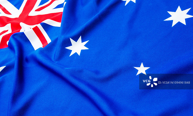 澳大利亚国旗特写图片素材