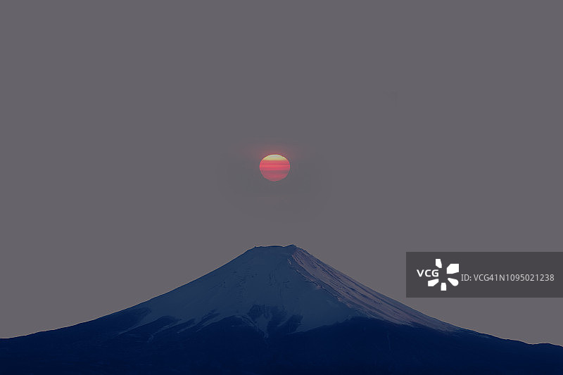 富士山日出图片素材