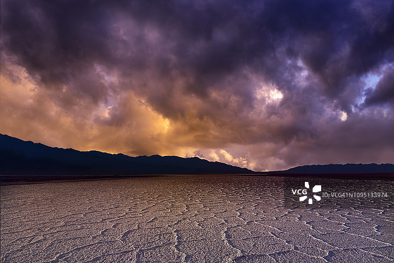 加利福尼亚死亡谷日落图片素材