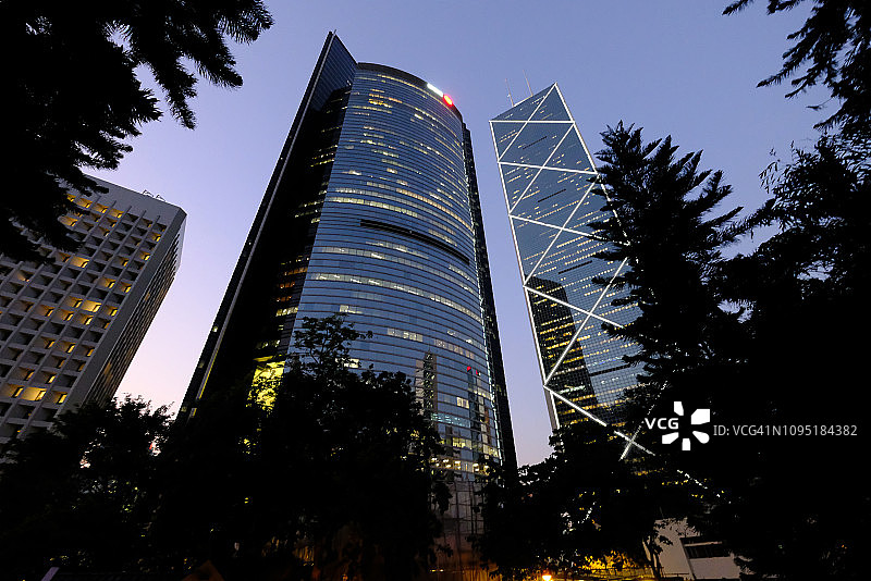 中国香港市区街景图片素材