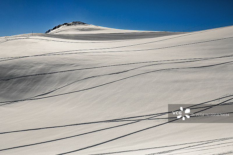 圣拉里苏兰的普拉德阿代特滑雪胜地图片素材