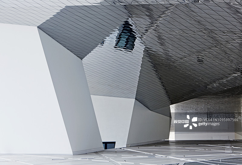 斯图加特保时捷博物馆建筑细节图片素材