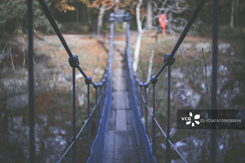 蒂斯代尔低瀑布附近的桥梁图片素材