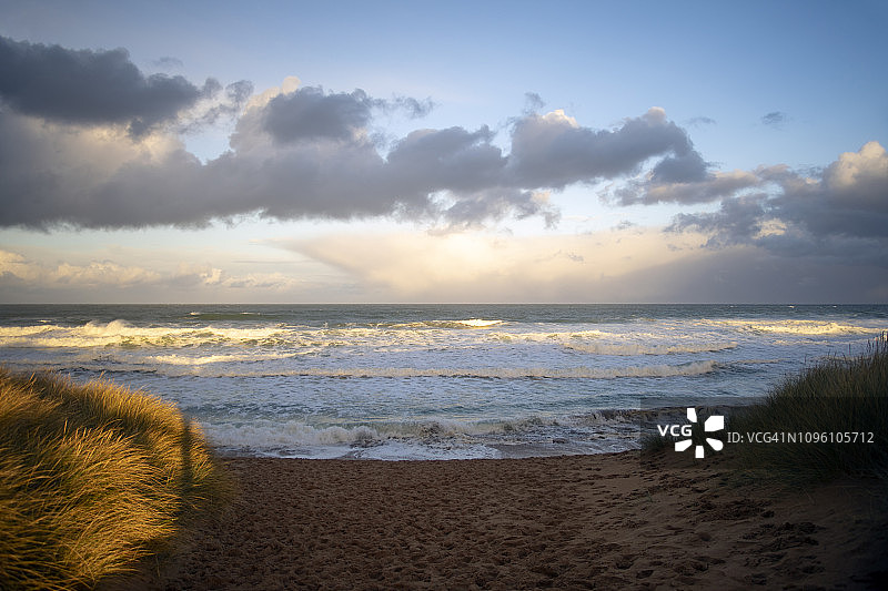 阿伯丁郡斯科茨敦海滩图片素材