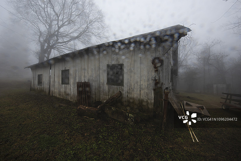 废弃的旧谷仓 - 墙面艺术图片素材