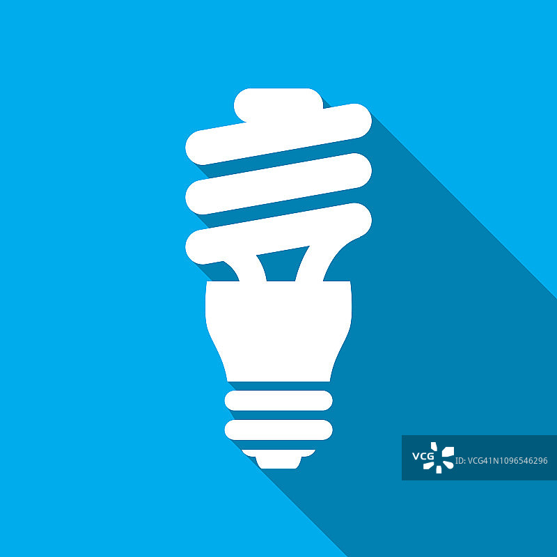 节能荧光灯泡矢量图图片素材