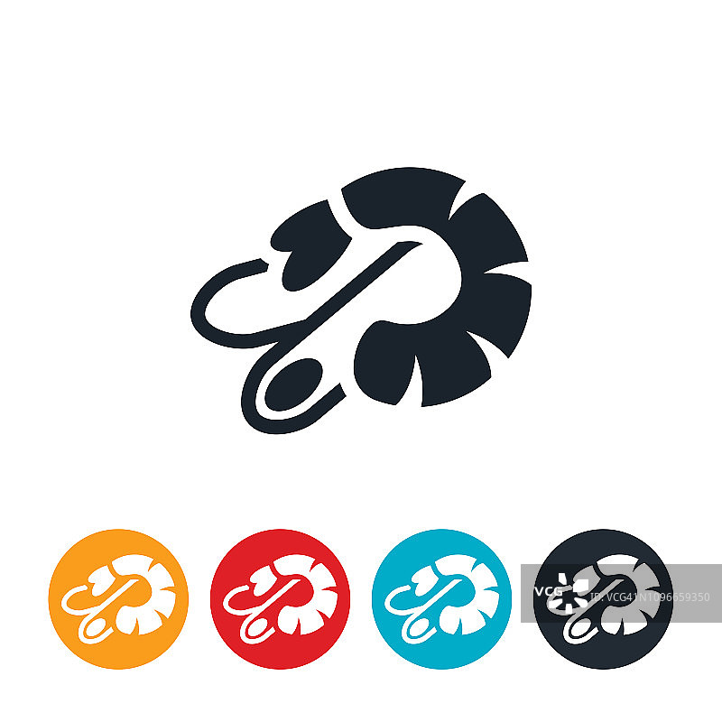 蒜蓉虾仁图标图片素材