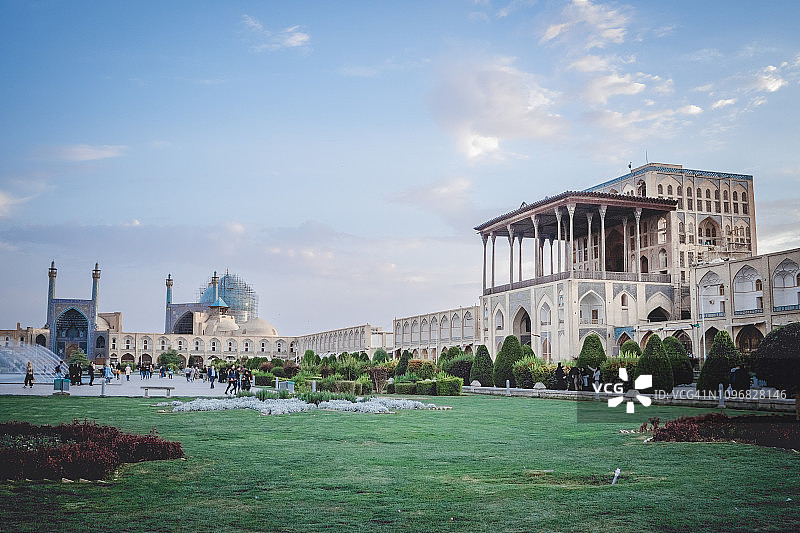 阿里·卡普宫，伊玛目广场，伊朗伊斯法罕图片素材