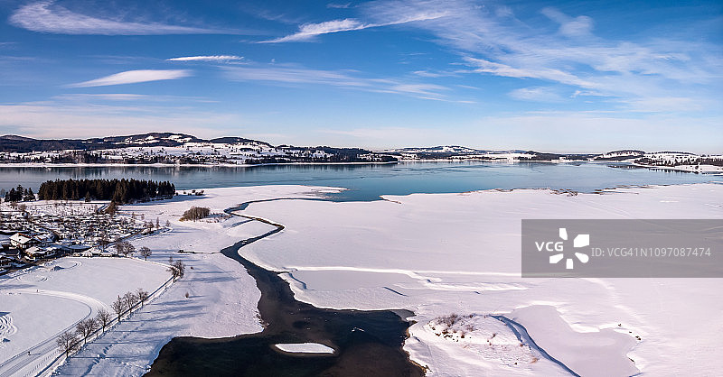 德国巴伐利亚的冬天图片素材
